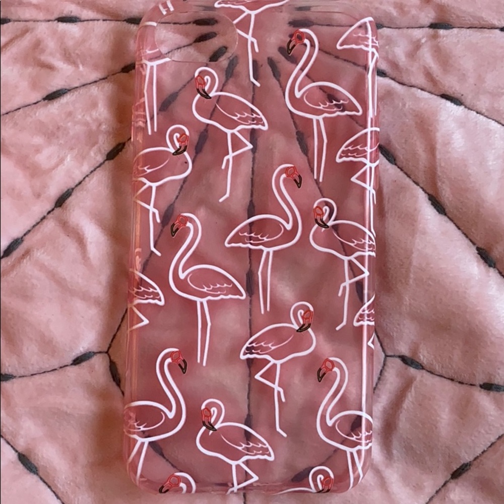 iPhone 8 flamingo phone case